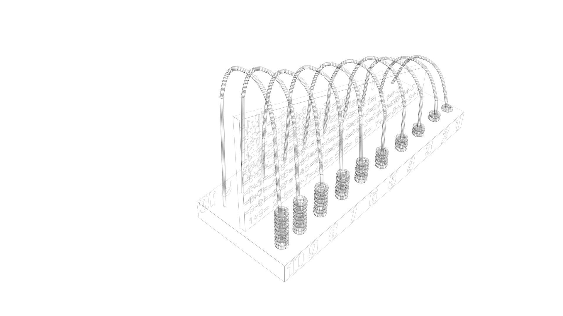 Wooden Abacus 3D model_10