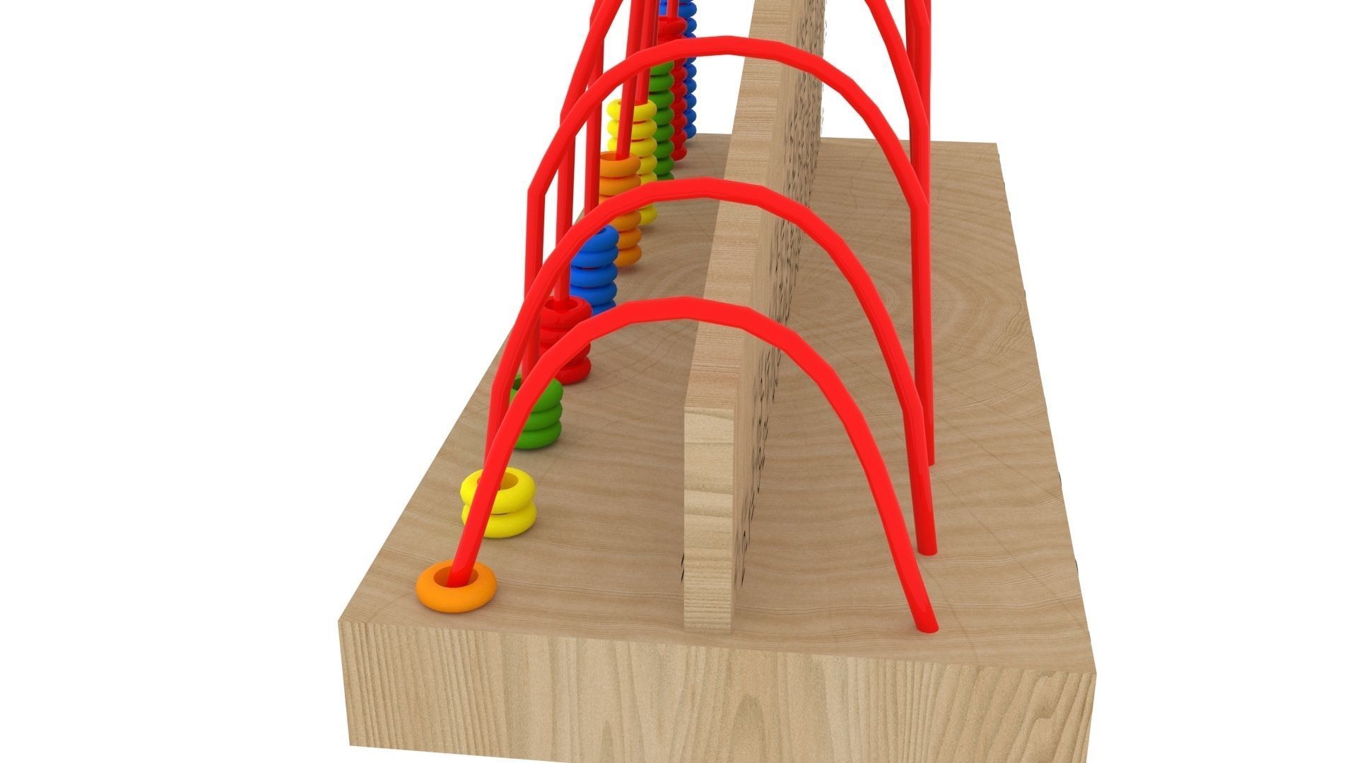 Wooden Abacus 3D model_6