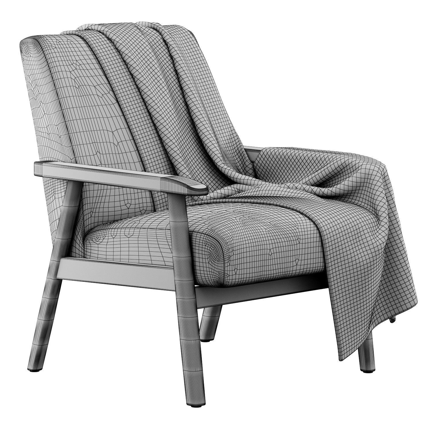 Diksha Armchair By Corrigan Studio 3D model_10