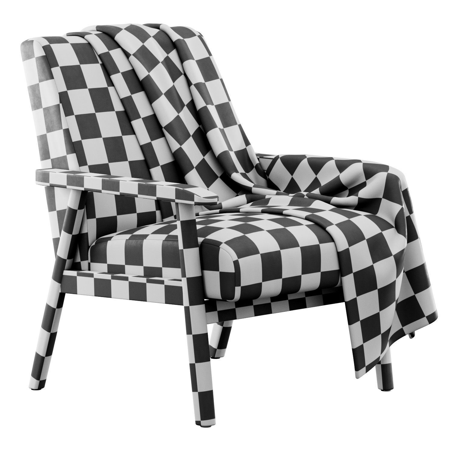 Diksha Armchair By Corrigan Studio 3D model_11