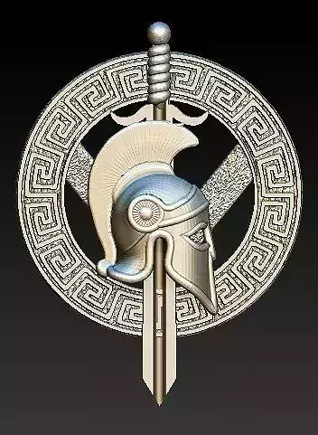 spartan helmet pendant