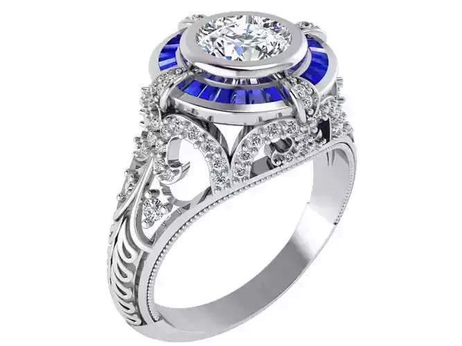 Ornate ring 2662 3D print model