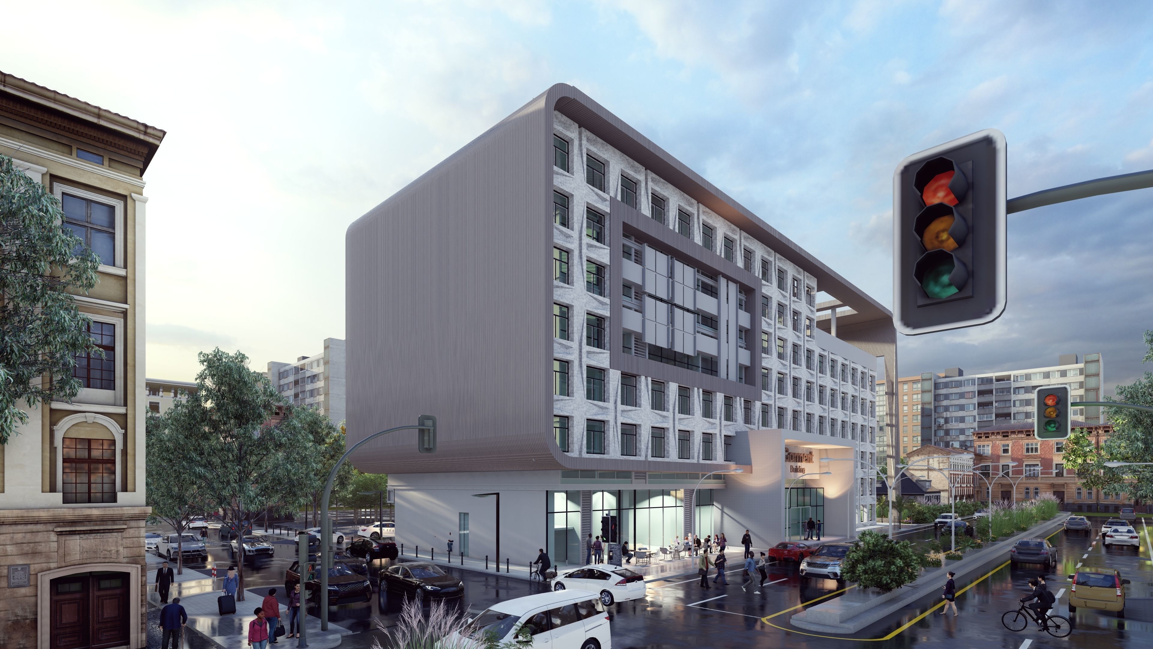 Commercial Building 3D model_1