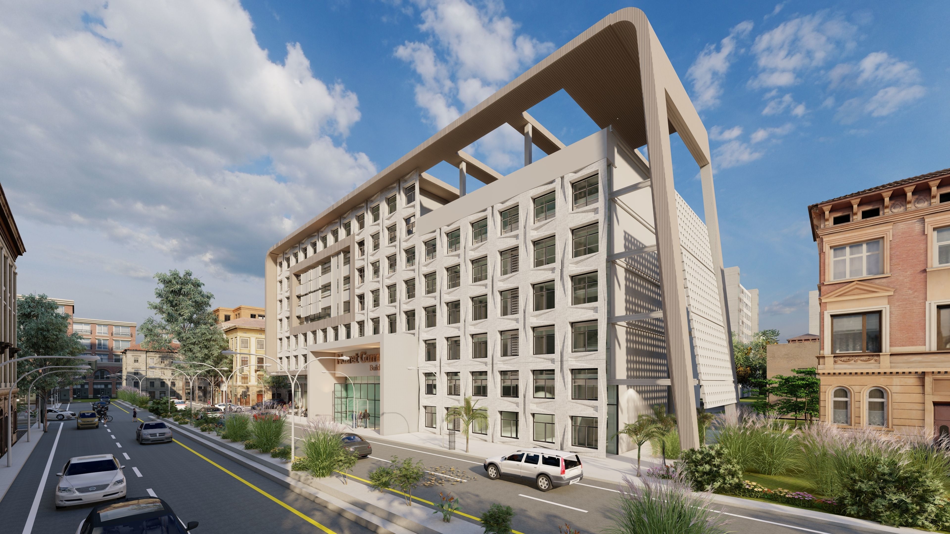 Commercial Building 3D model_3