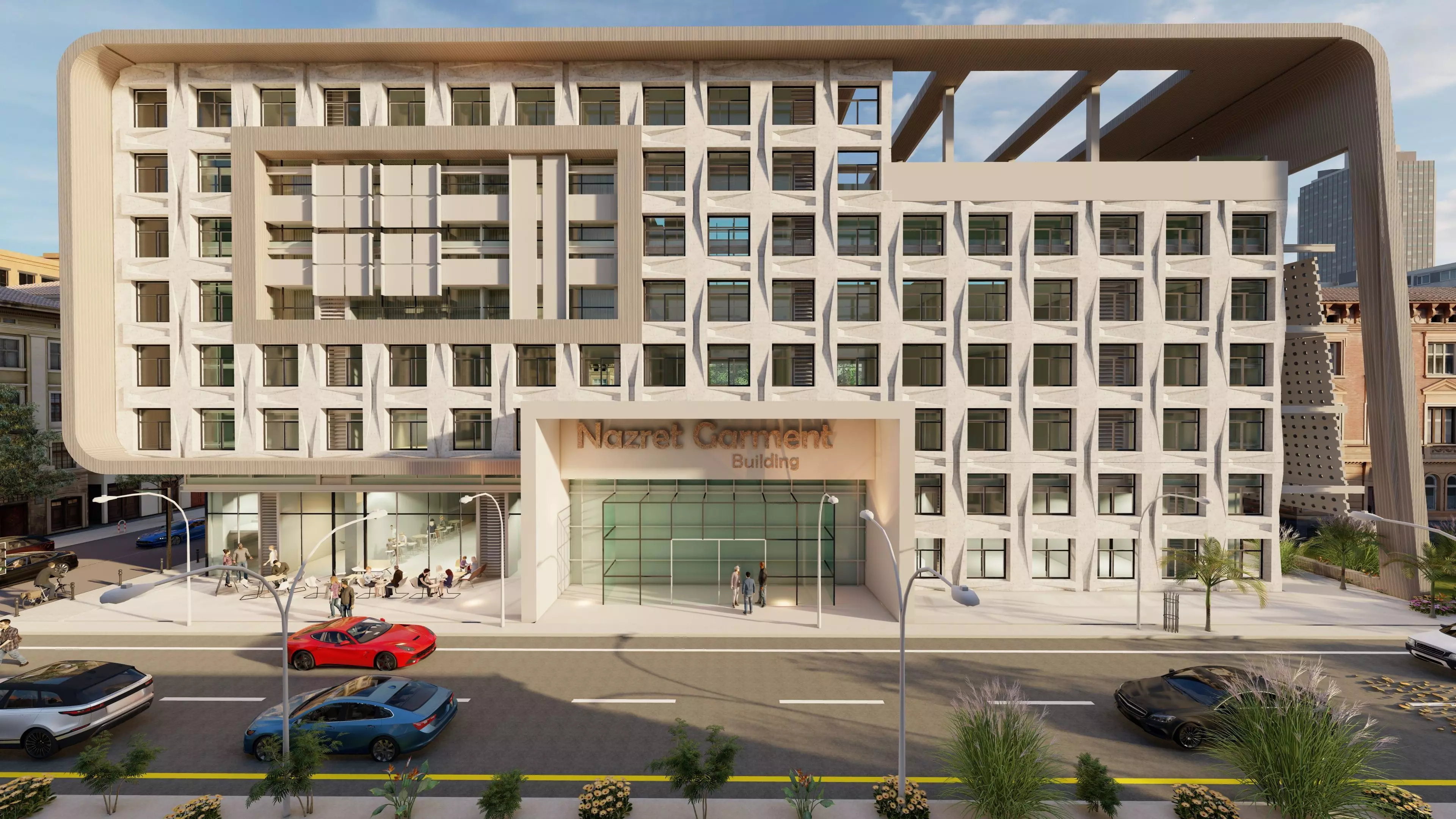 Commercial Building 3D model_0