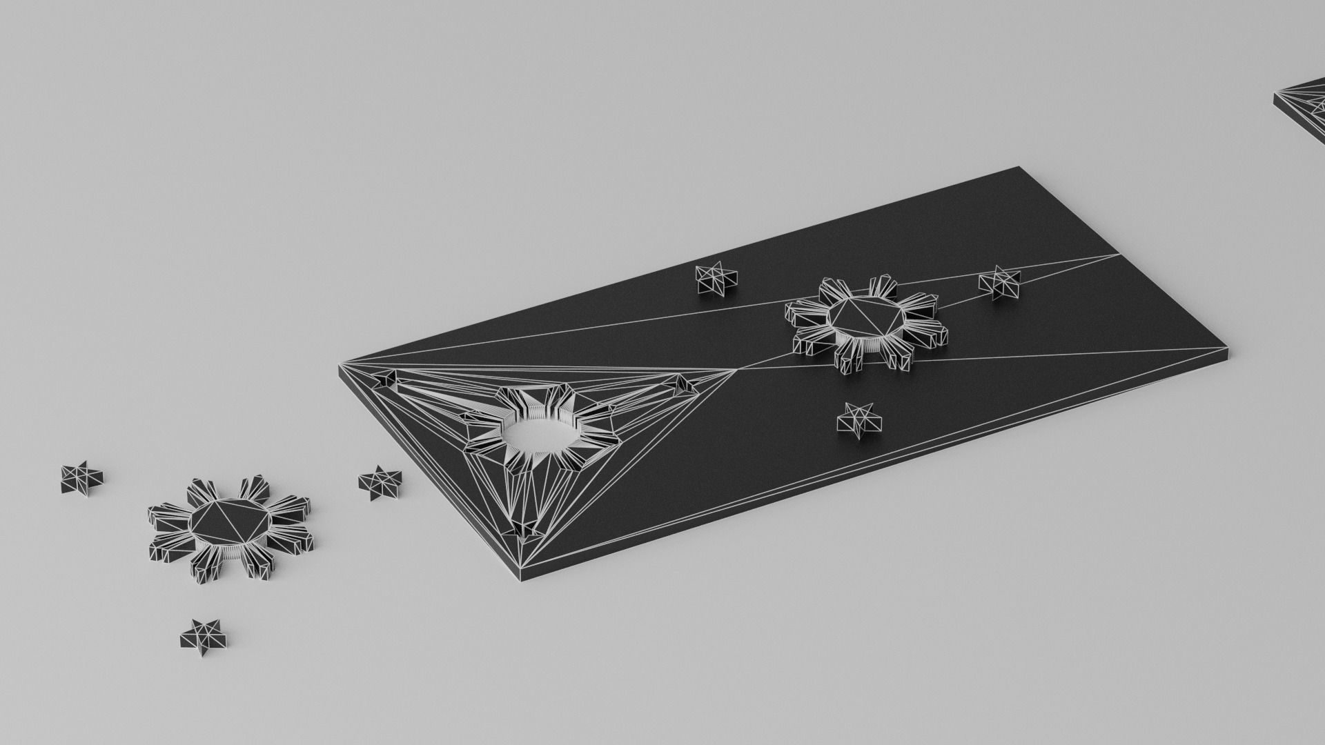 Philippines Flag Low-poly 3D model_11