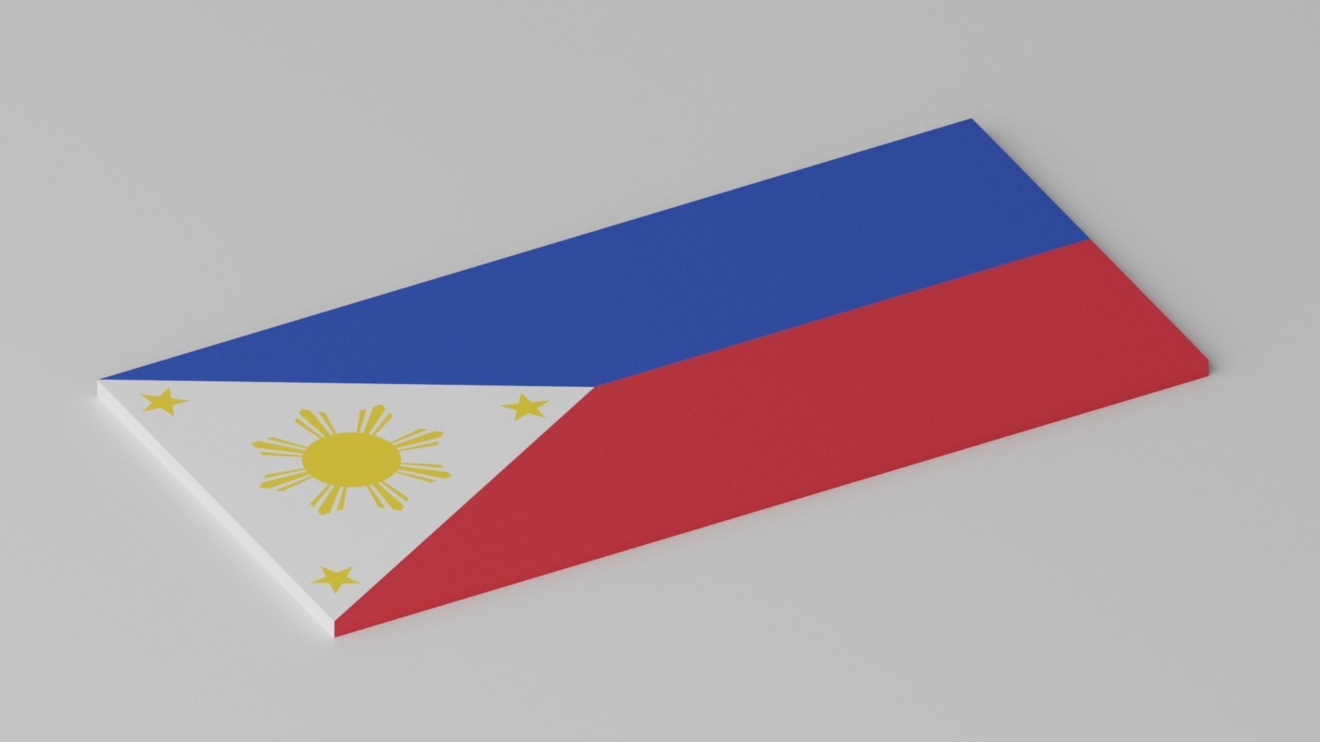 Philippines Flag Low-poly 3D model_12