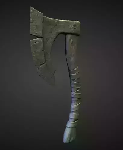 AXE2 high and low poly