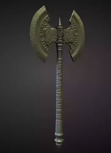 AXE3 high and low poly