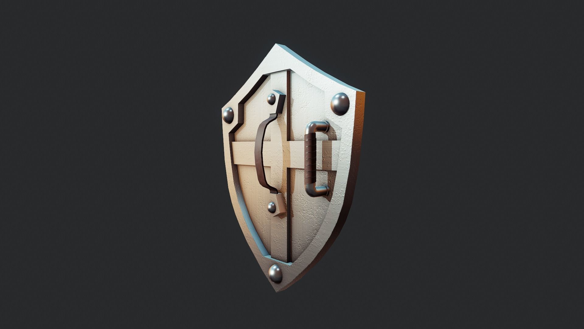 Hylian Shield - Tutorial Included Low-poly 3D model_4