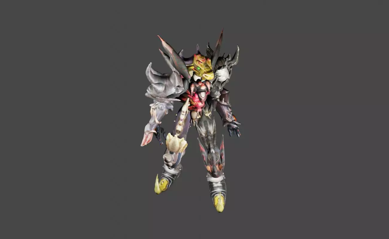 Zeloeman Beta D 4 Low-poly 3D model_0