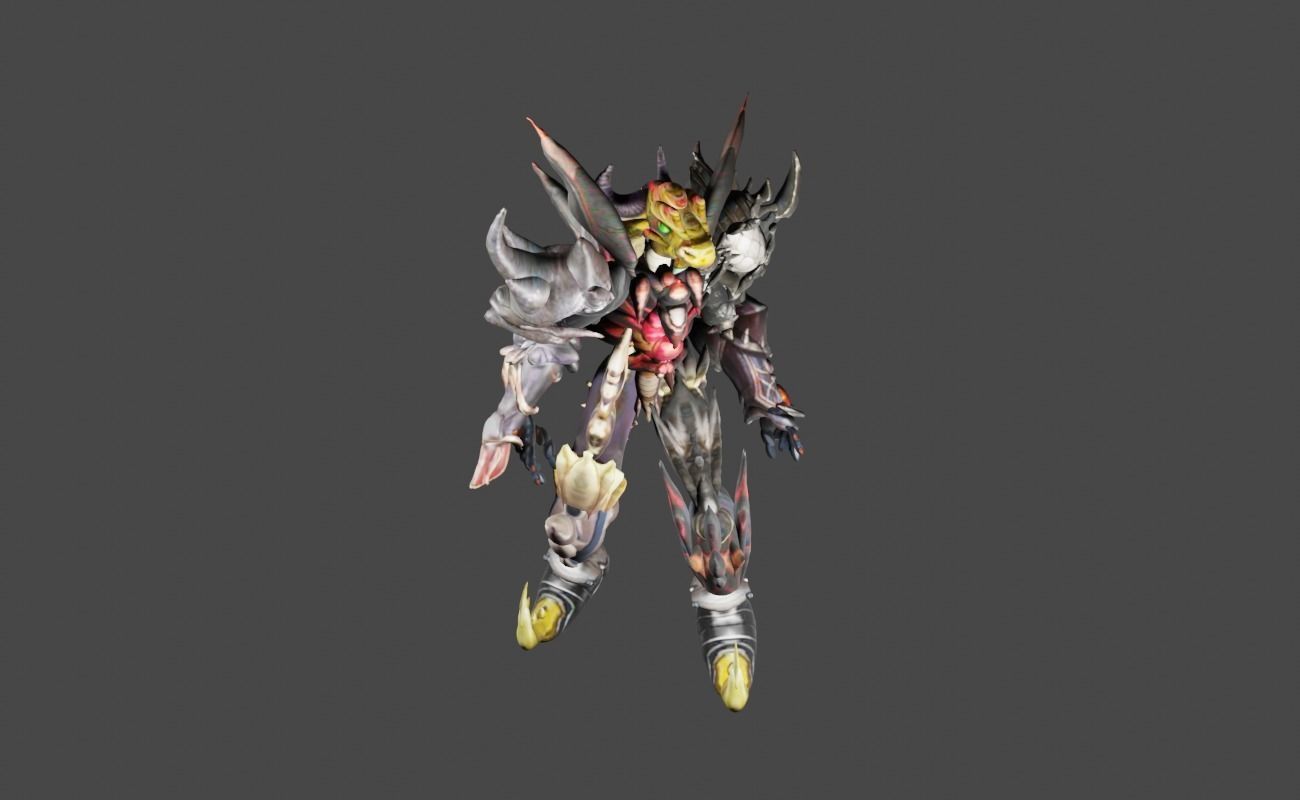 Zeloeman Beta D 4 Low-poly 3D model_2