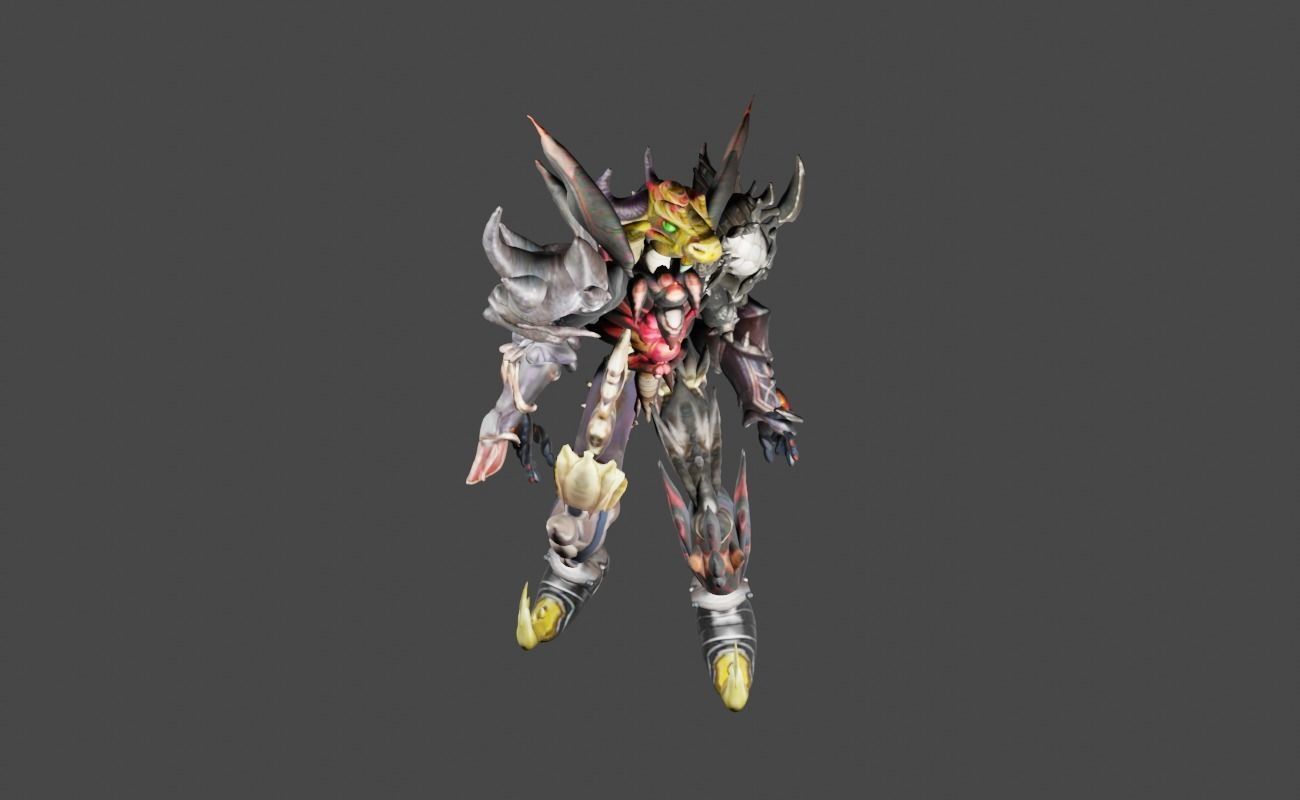 Zeloeman Beta D 4 Low-poly 3D model_9