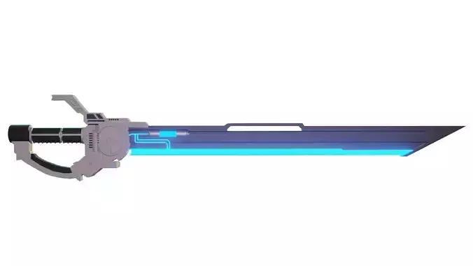 Sci-fi saber Blender Low-poly game ready