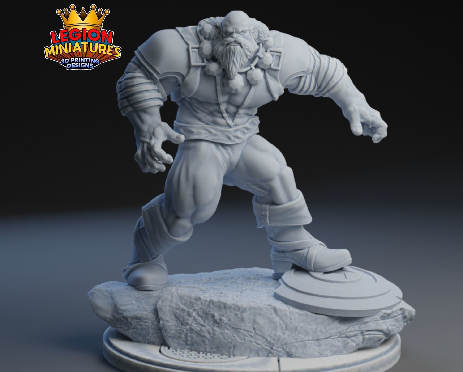Marvel crisis protocol maestro presupported included 3D print model_3