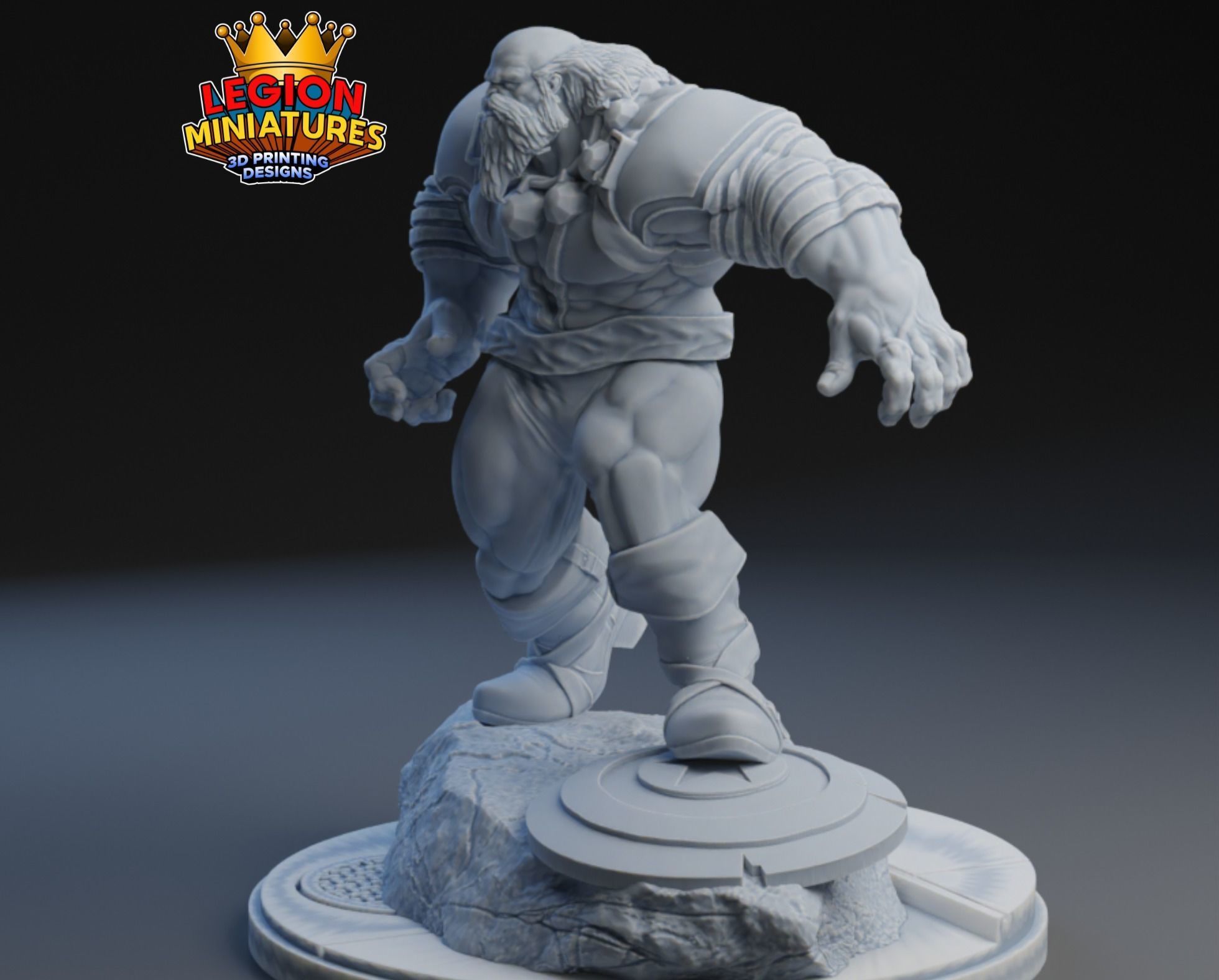 Marvel crisis protocol maestro presupported included 3D print model_1