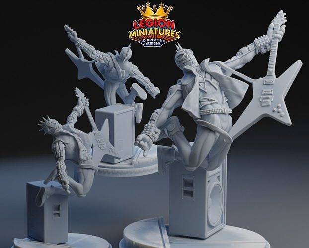 Marvel crisis protocol spiderpunk presupported included 3D print model
