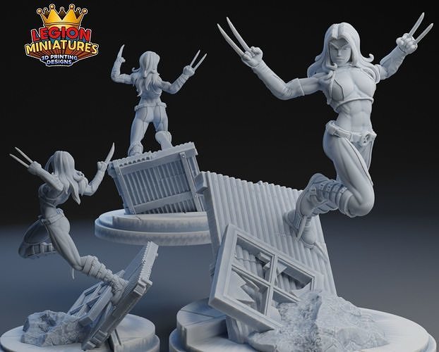 Marvel crisis protocol x23 presupported included 3D print model