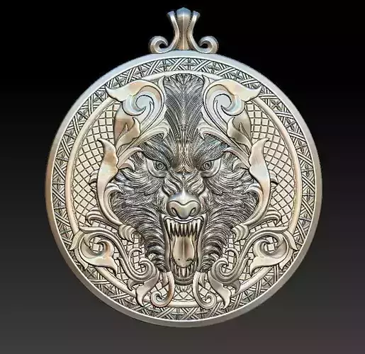 wolf pendant
