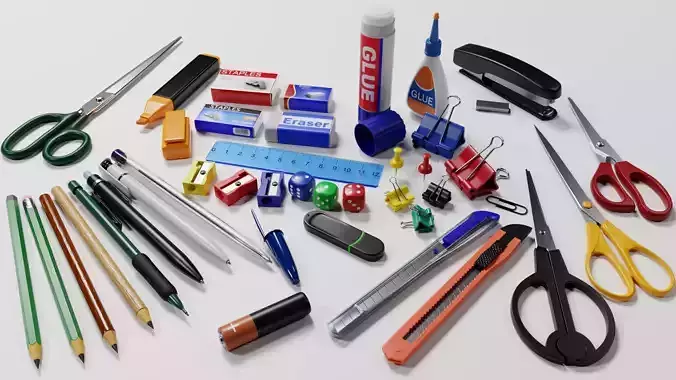 office supplies pack 3D model