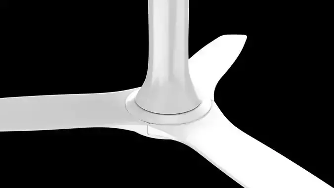 Ceiling fan Low-poly 3D model