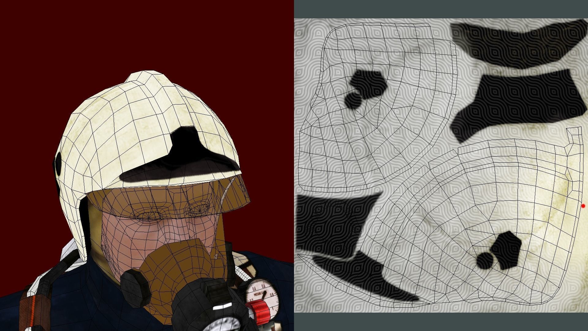 Fire Man V5 Low-poly 3D model_14