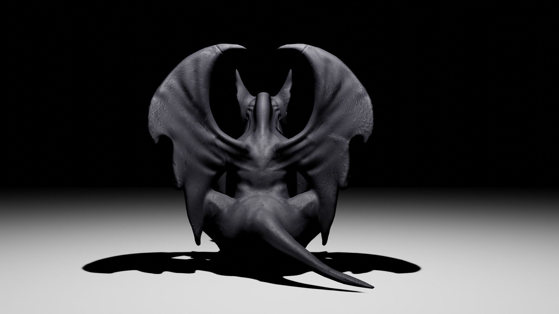 Gargoyle Statue 3D model_3