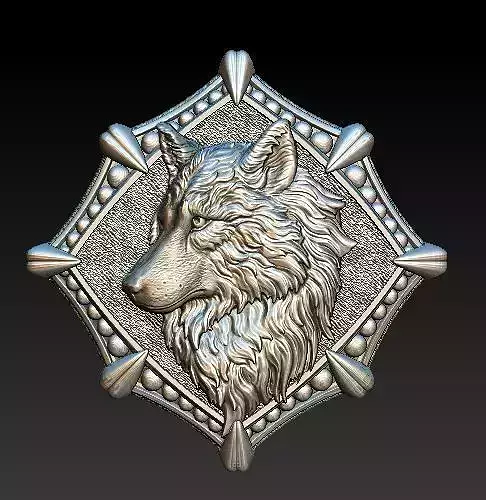 wolf pendant