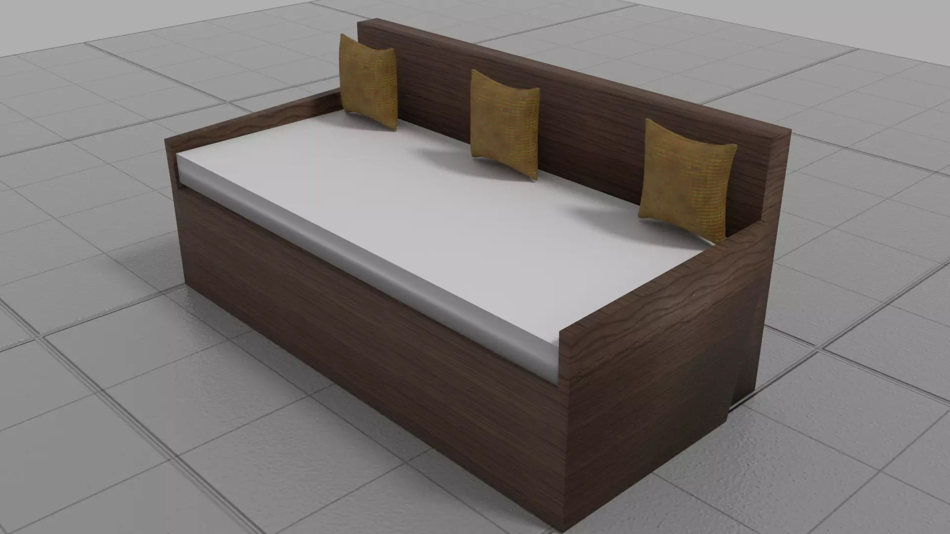Sofas sofa bed with pillows 3D model_0
