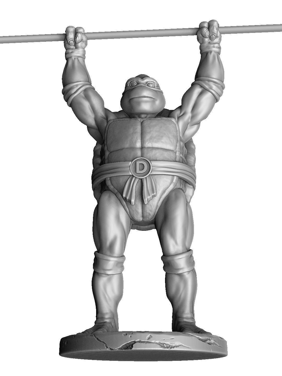 SET NINJA TURTLES 1987 FOR 3D PRINT 3D print model_38