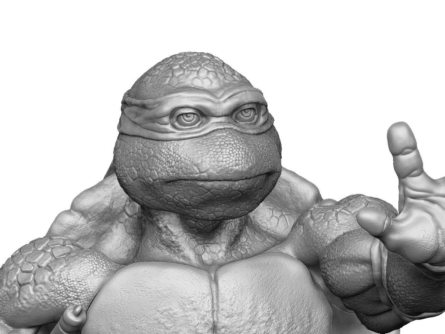 SET NINJA TURTLES 1987 FOR 3D PRINT 3D print model_5