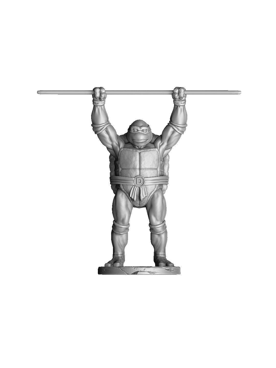 SET NINJA TURTLES 1987 FOR 3D PRINT 3D print model_33