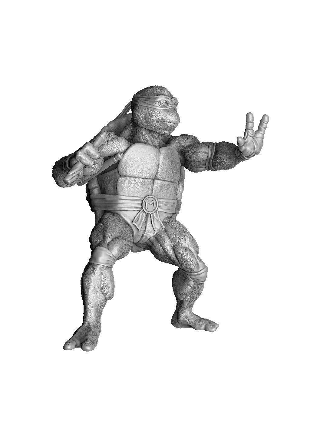 SET NINJA TURTLES 1987 FOR 3D PRINT 3D print model_133