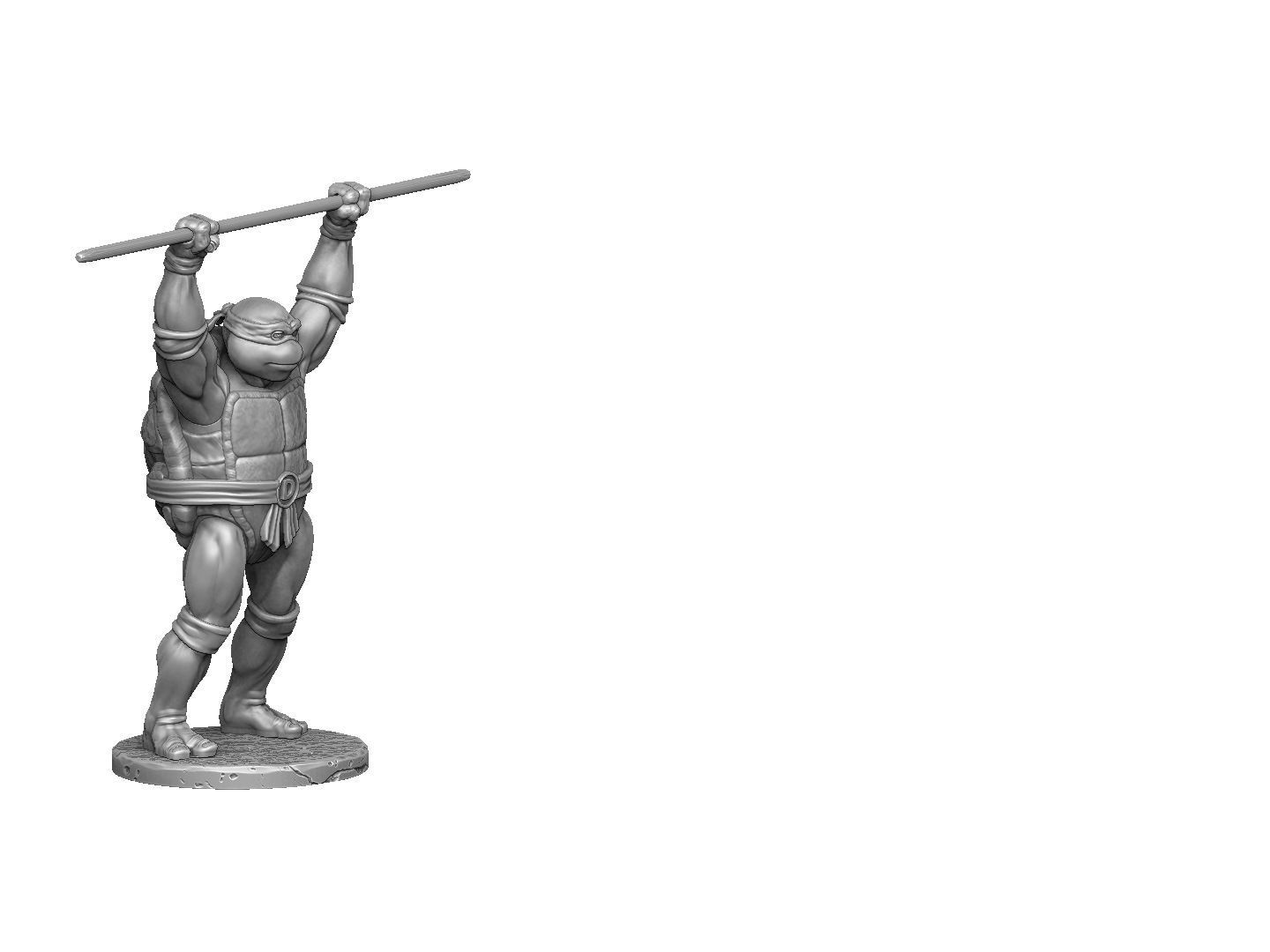 SET NINJA TURTLES 1987 FOR 3D PRINT 3D print model_34