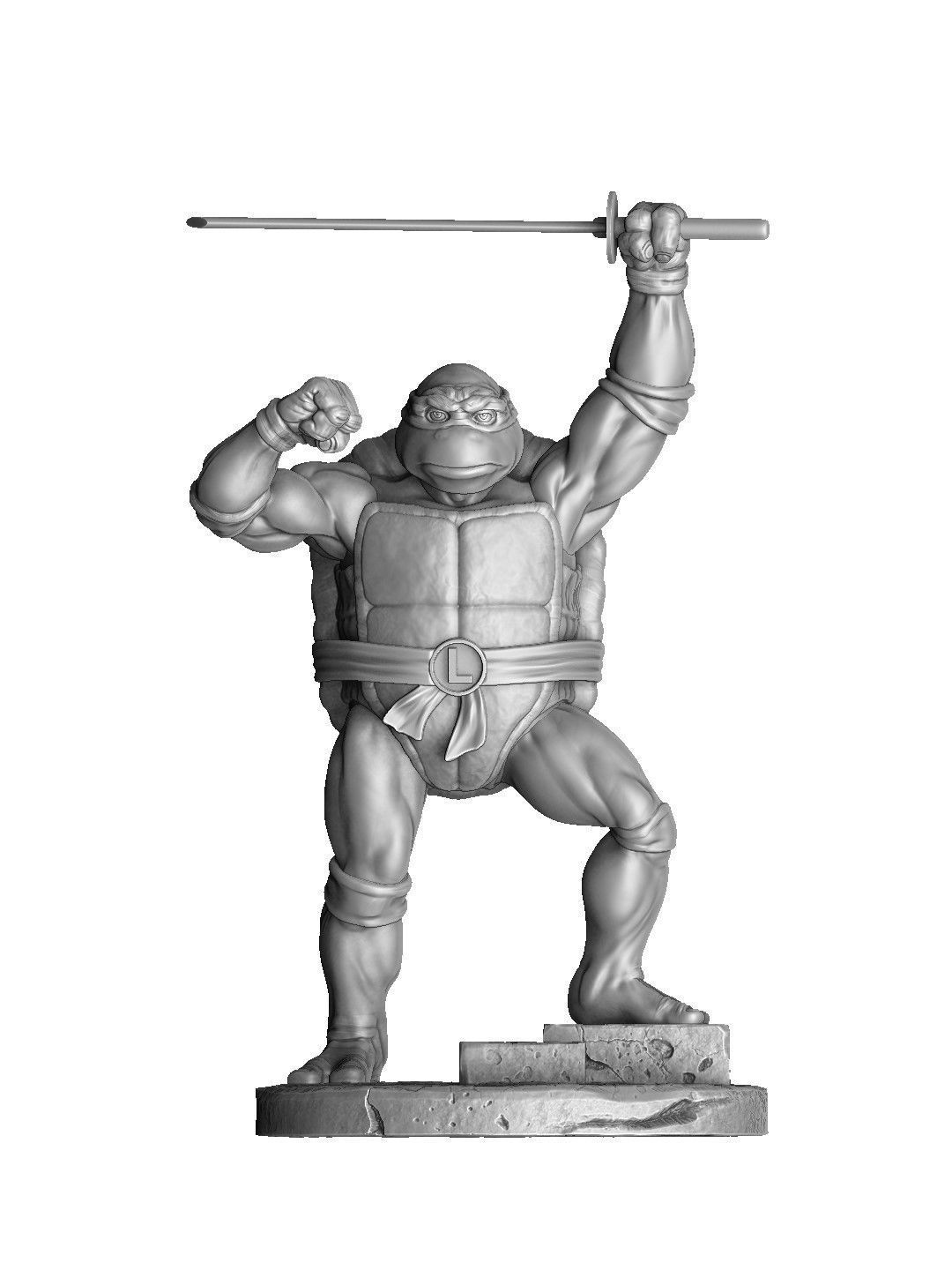 SET NINJA TURTLES 1987 FOR 3D PRINT 3D print model_50