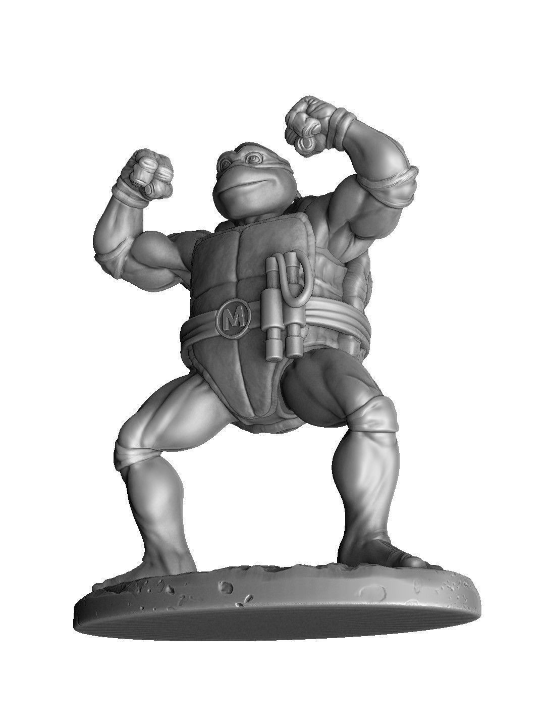 SET NINJA TURTLES 1987 FOR 3D PRINT 3D print model_83