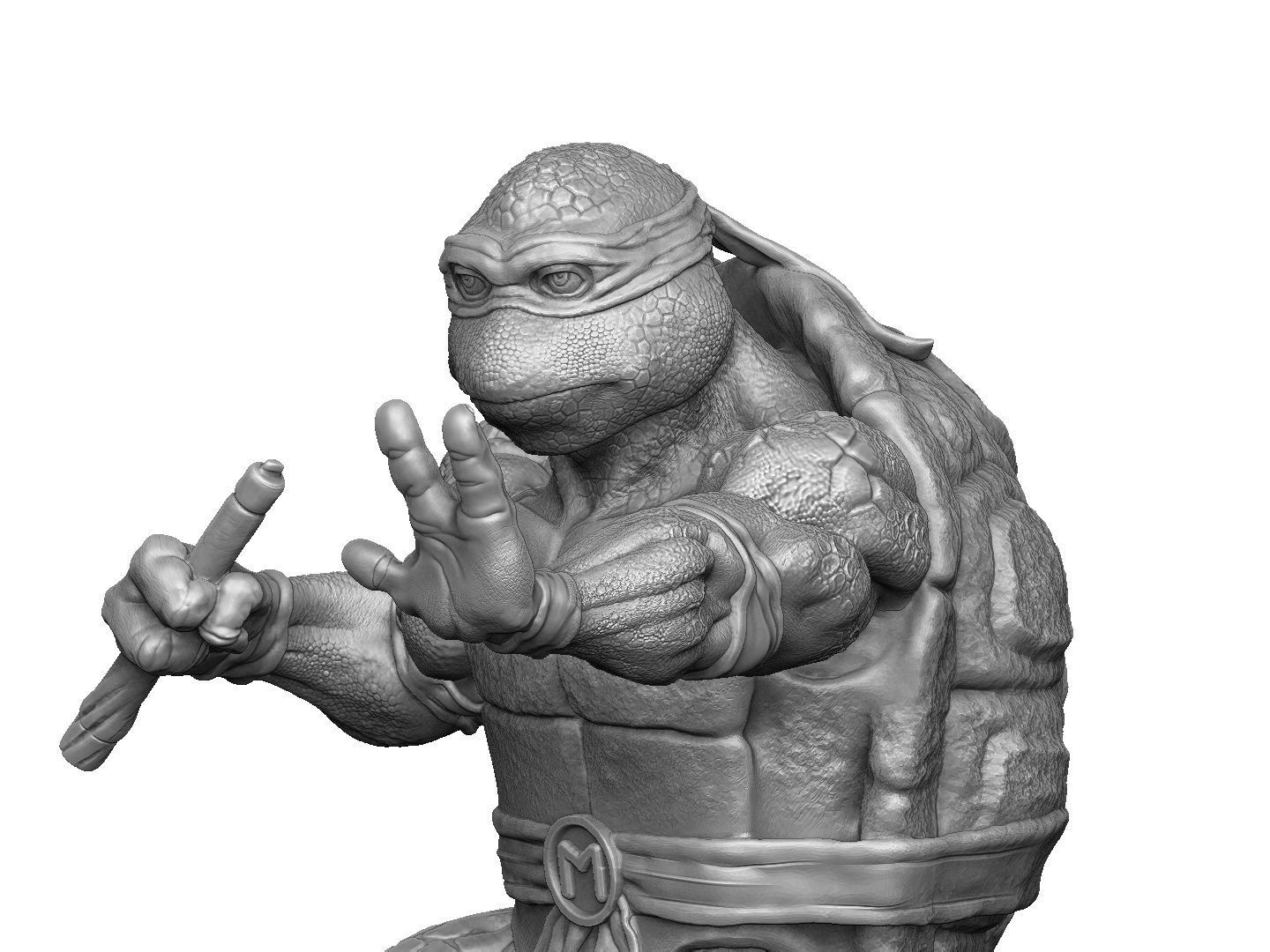 SET NINJA TURTLES 1987 FOR 3D PRINT 3D print model_4