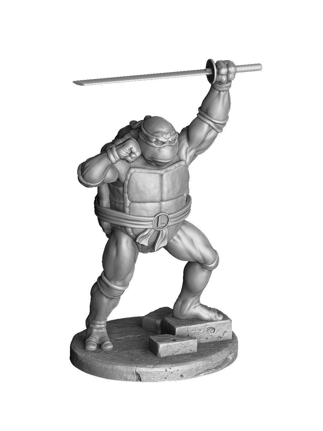 SET NINJA TURTLES 1987 FOR 3D PRINT 3D print model_59
