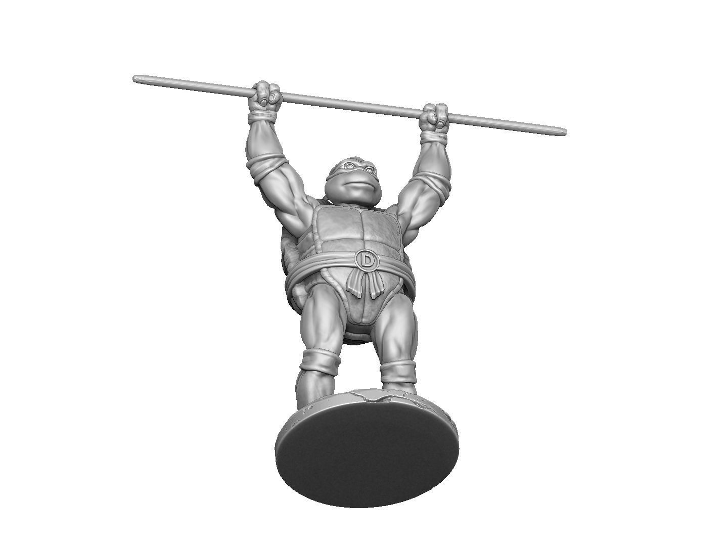 SET NINJA TURTLES 1987 FOR 3D PRINT 3D print model_43