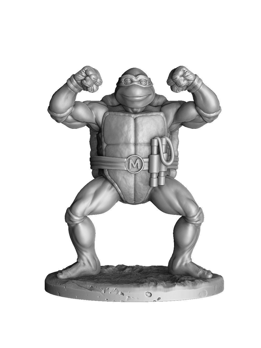 SET NINJA TURTLES 1987 FOR 3D PRINT 3D print model_65