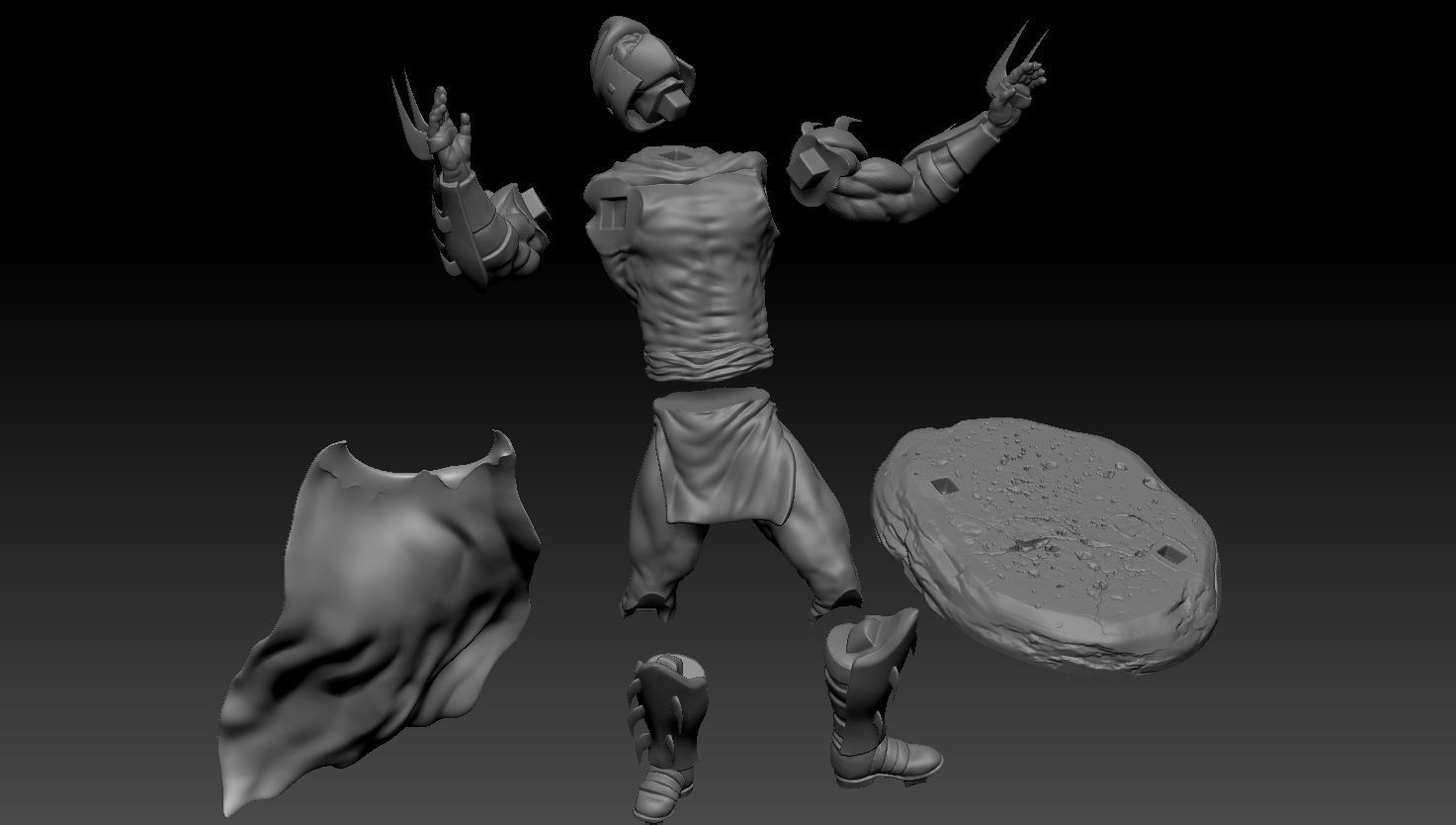 SET NINJA TURTLES 1987 FOR 3D PRINT 3D print model_10