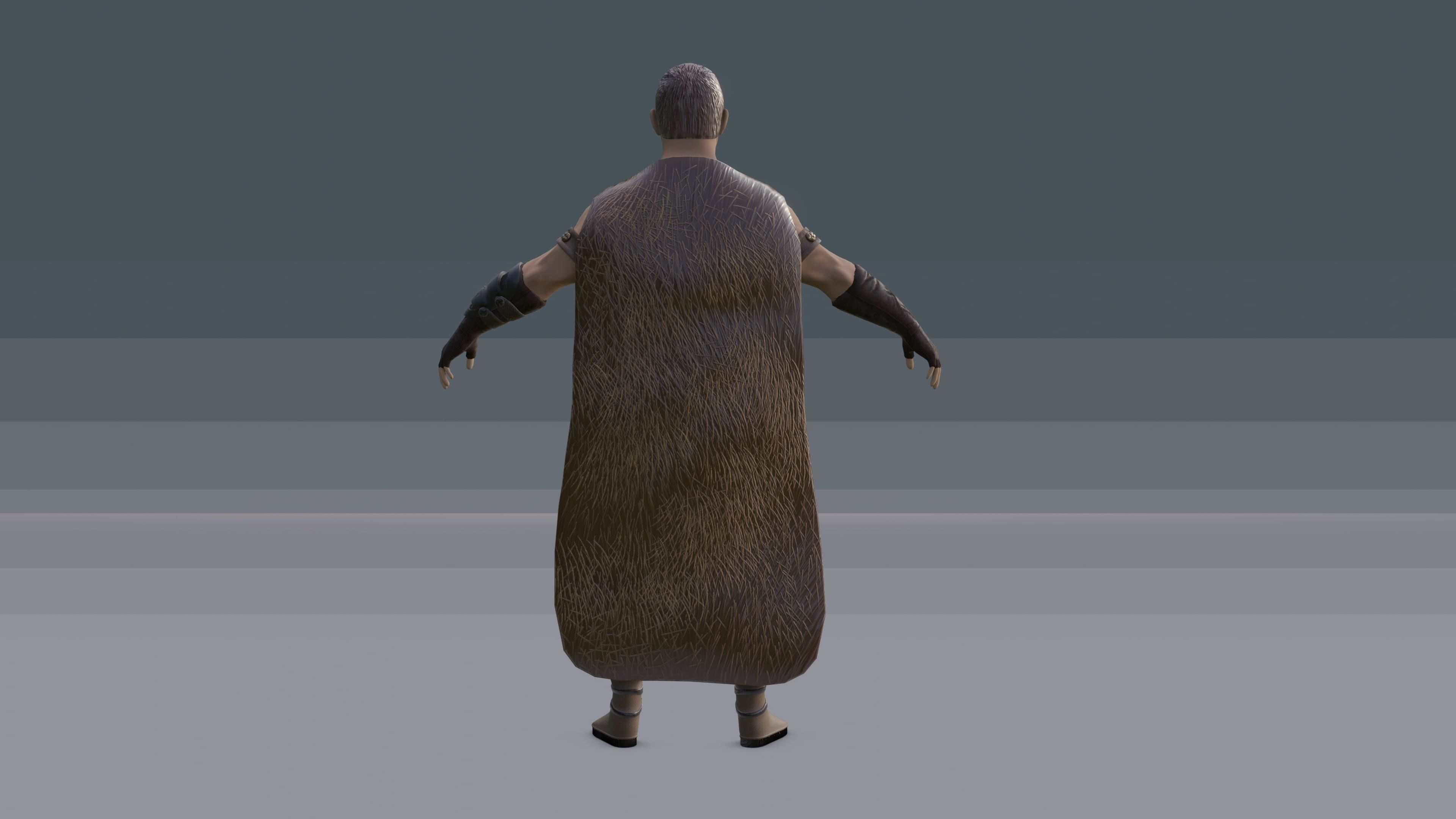 Human Character Low-poly 3D model_2