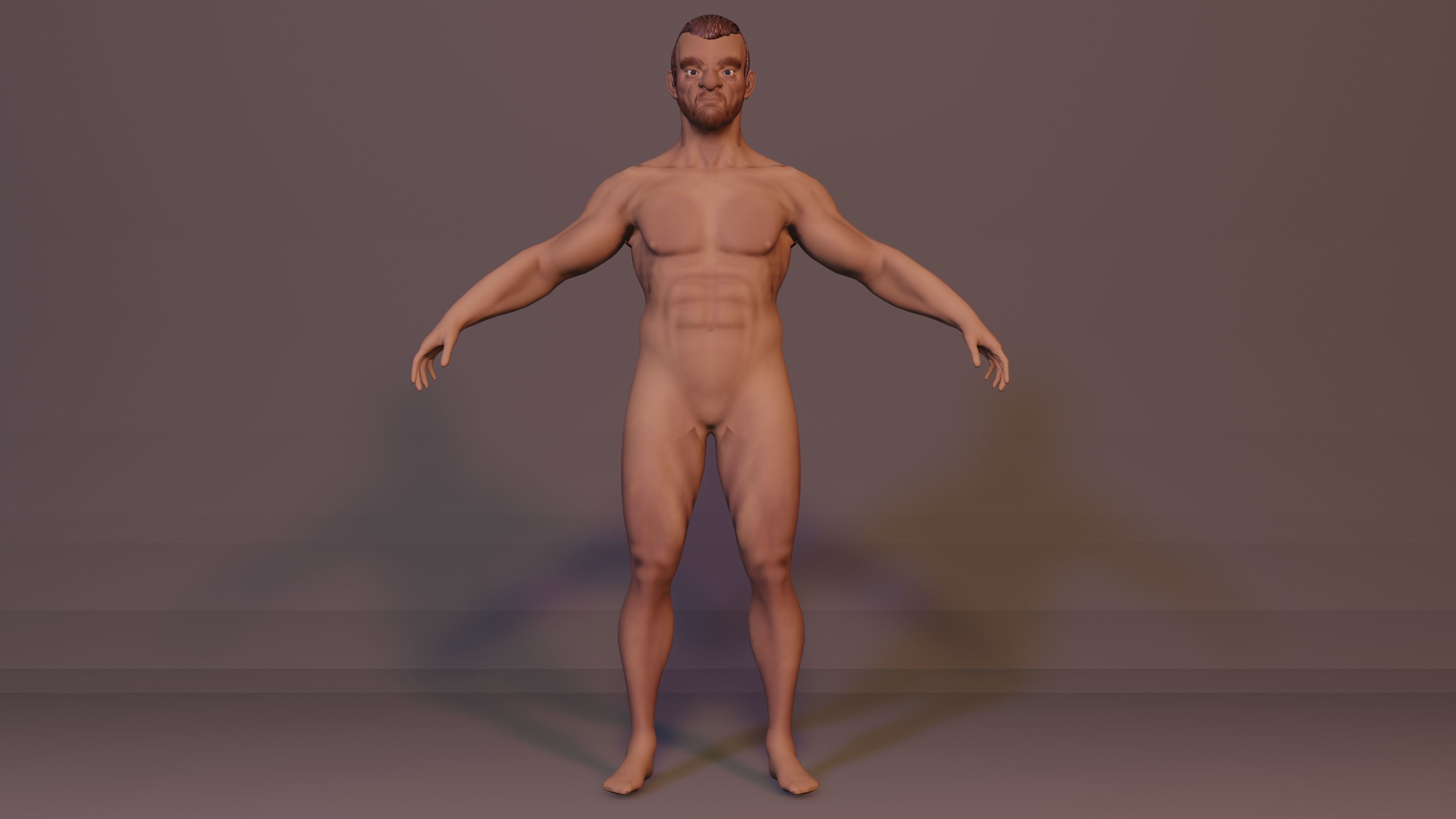 Human Character Low-poly 3D model_8