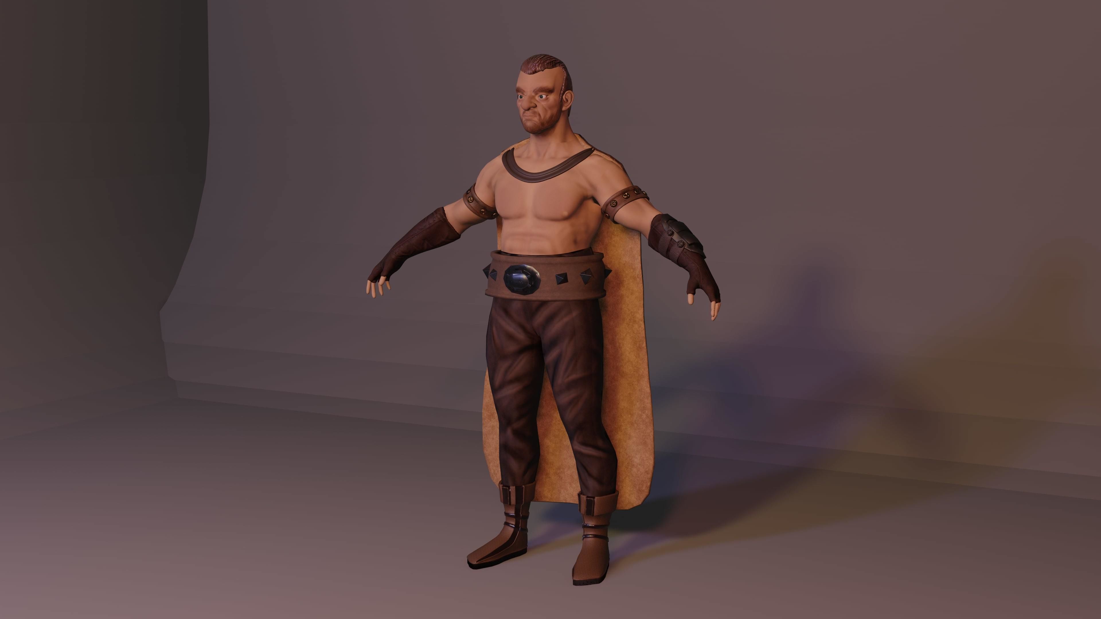 Human Character Low-poly 3D model_1