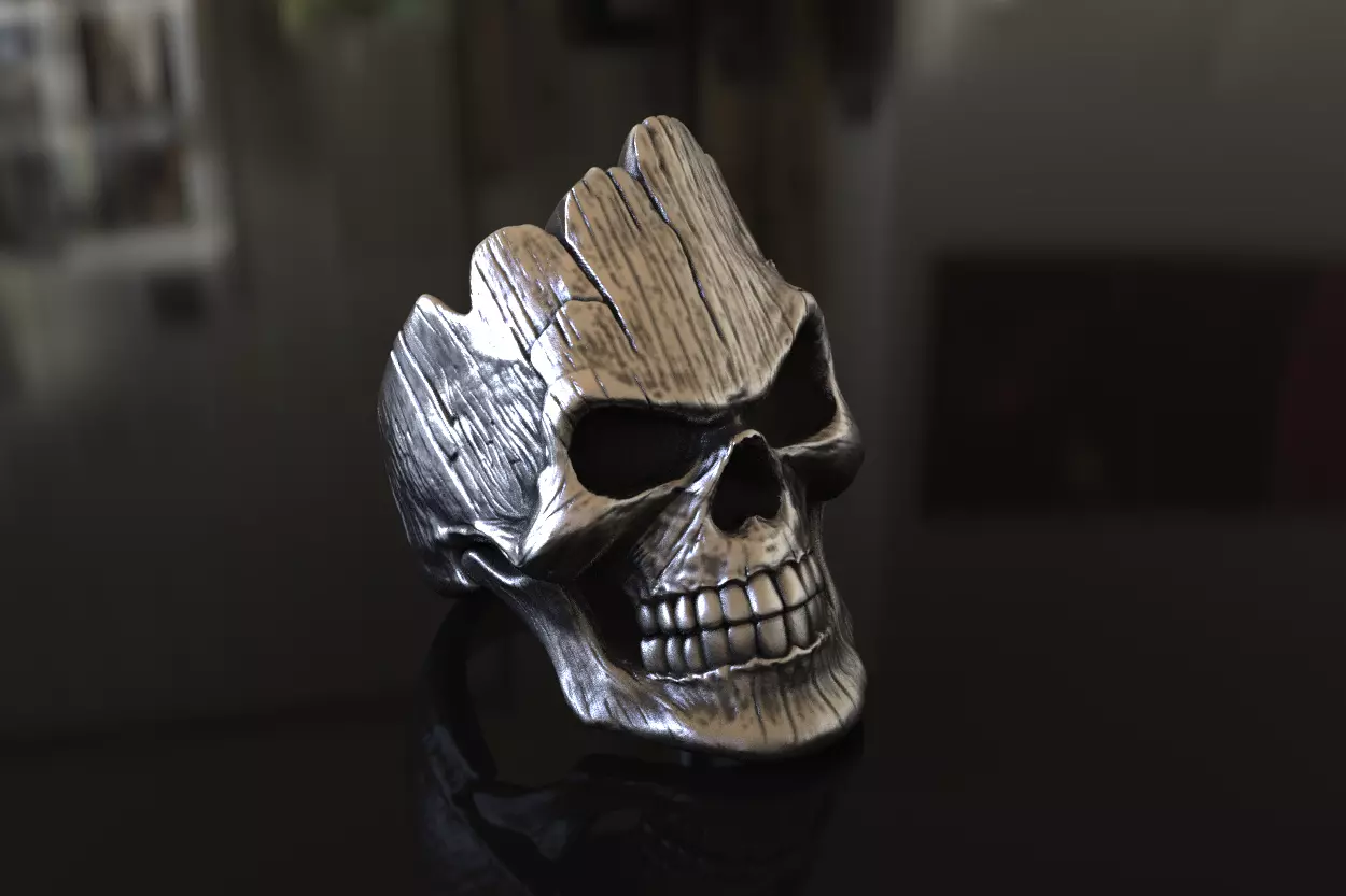 Angry Groot Ring 3D Model For Silver and Gold Casting Stl print 3D print model_0