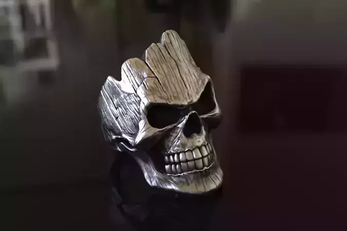 Angry Groot Ring 3D Model For Silver and Gold Casting Stl print 