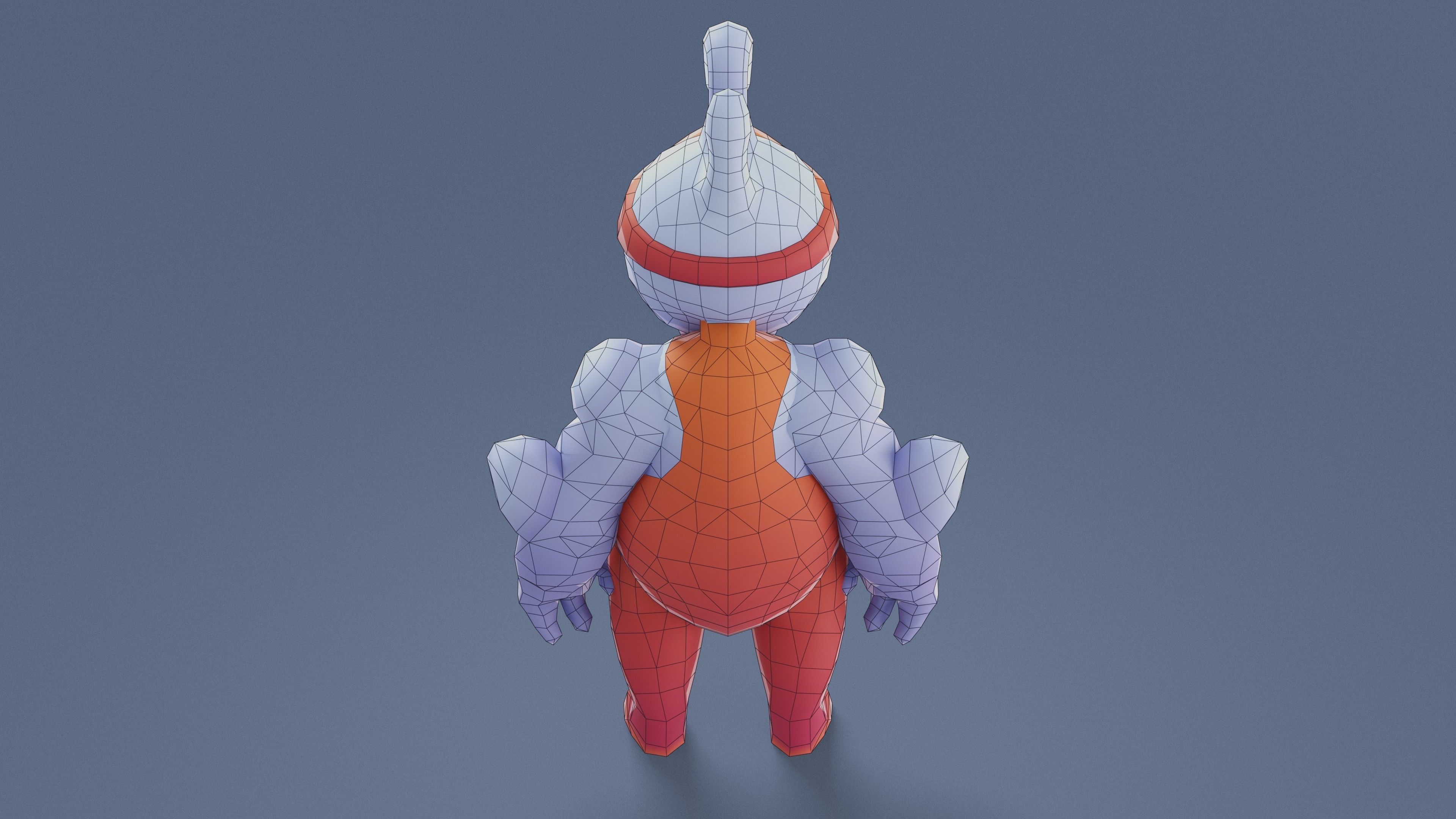 3D model Cartoon Characters - Big Wrestler Warrior VR / AR / low-poly ...
