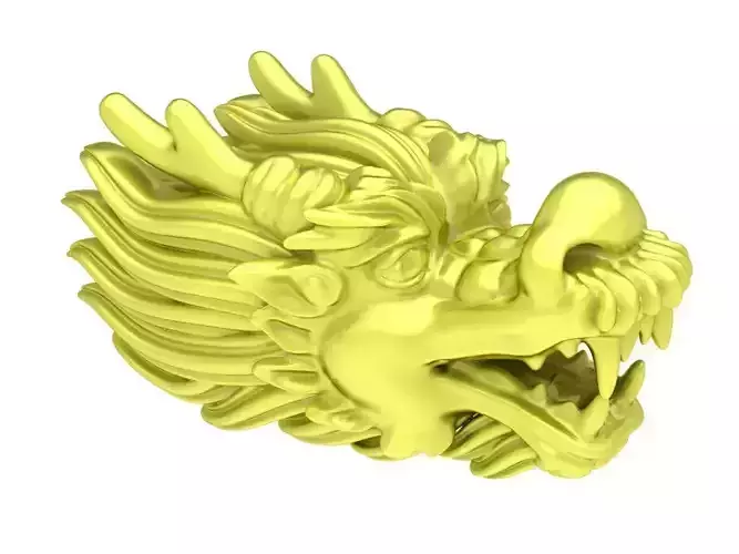 chinese head dragon for jewelry 3959 3D print model
