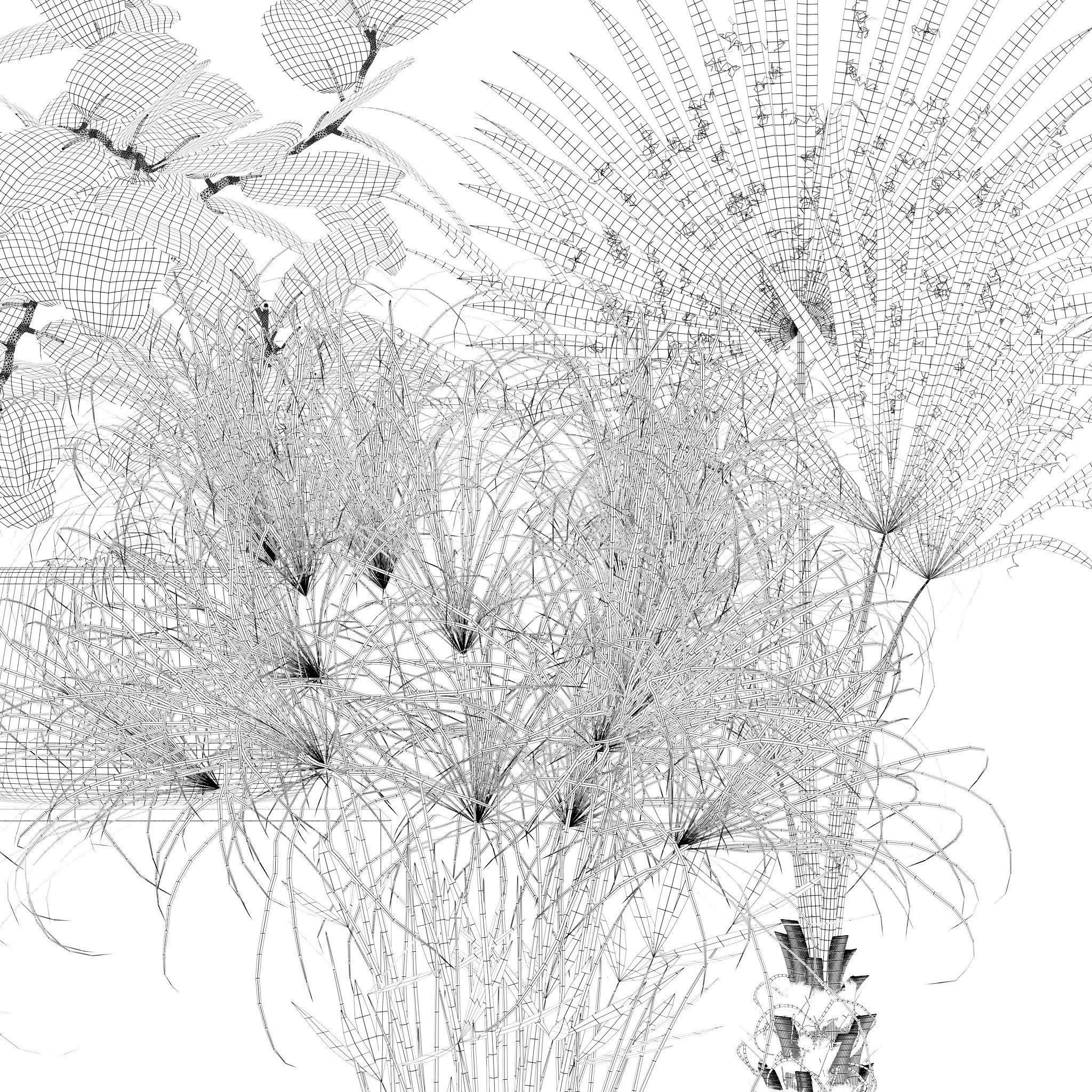 20 Photorealistic Flowers for Interiors - set 126 131 140 139 3D Model Collection_22