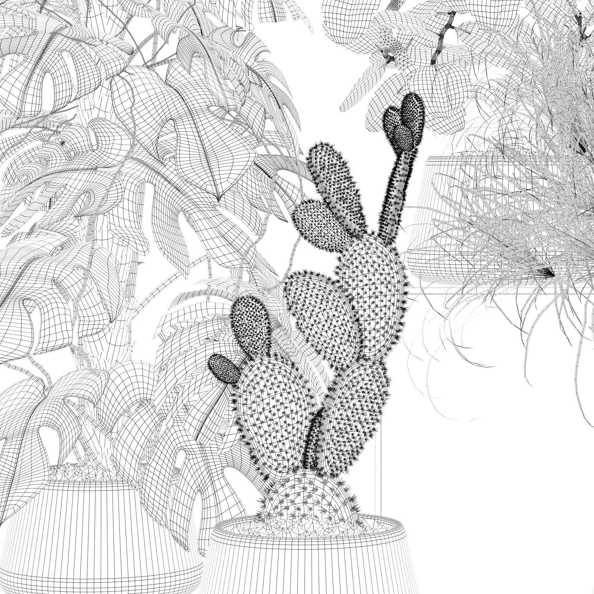 20 Photorealistic Flowers for Interiors - set 126 131 140 139 3D Model Collection_20